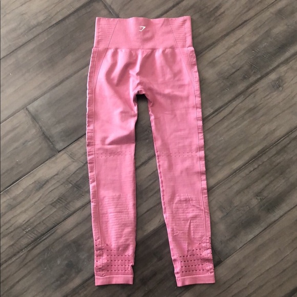 GYMSHARK Dusty Rose Energy Seamless Leggings - Picture 4 of 9